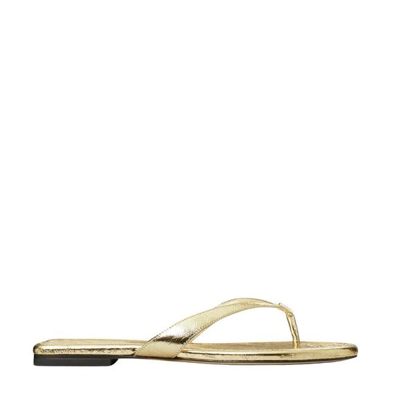 NEW TORY BURCH classic flip flop in spark gold - Picture 4 of 5